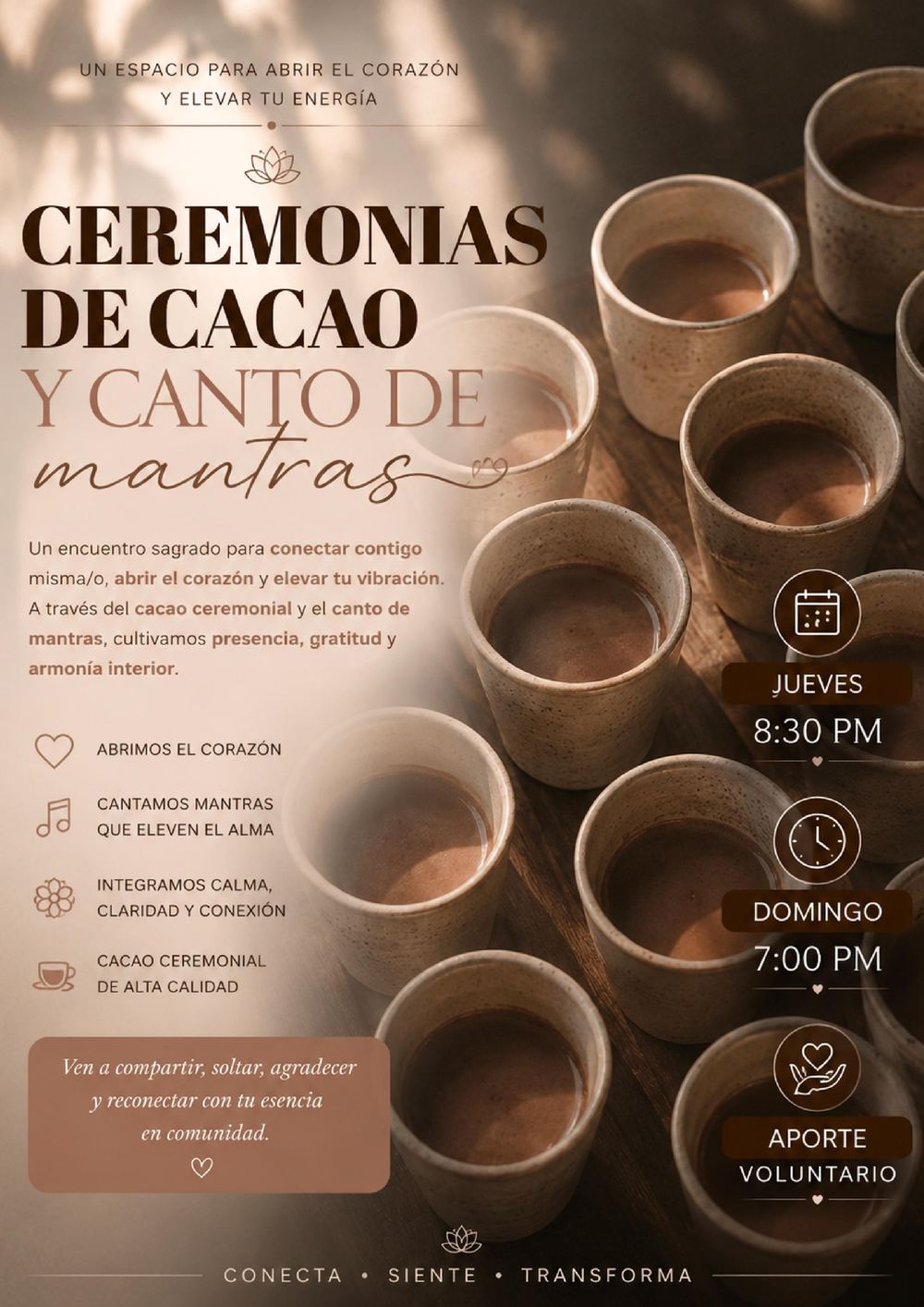 Ficha de ceremonias de cacao